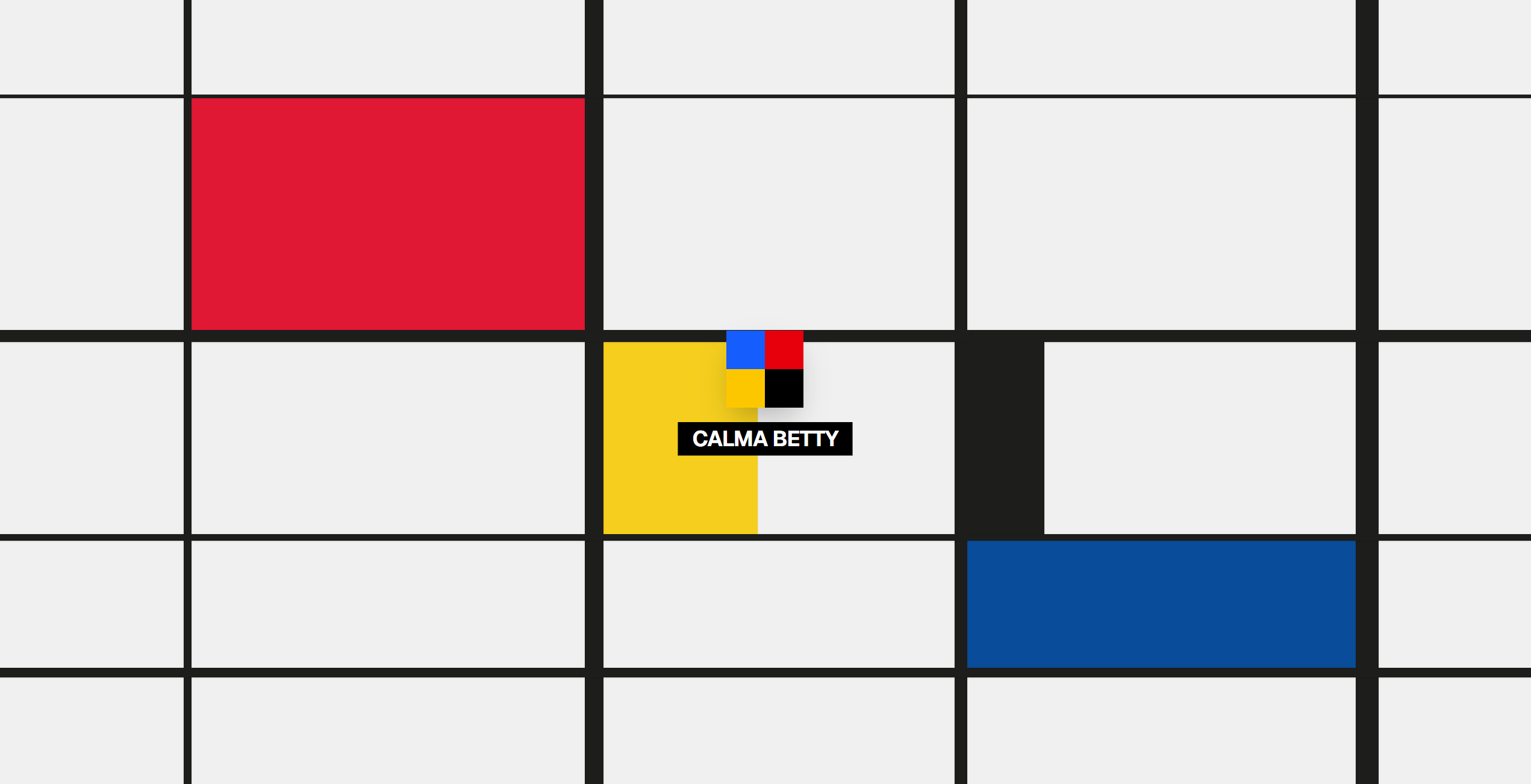 CalmaBetty — application interface