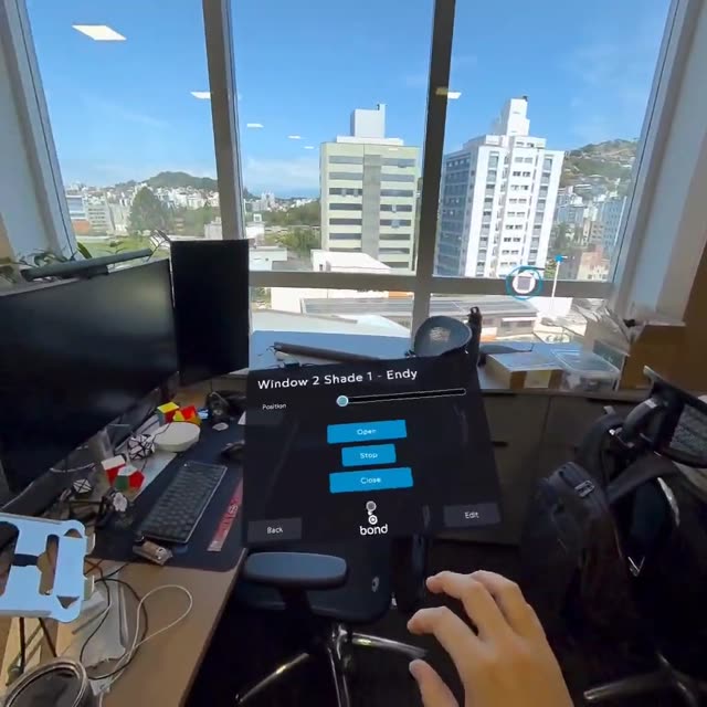Bond Wave — mixed reality shade controls